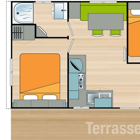 MOBILHOME 4 personas - Mobile-home 4P Grand Confort - TV