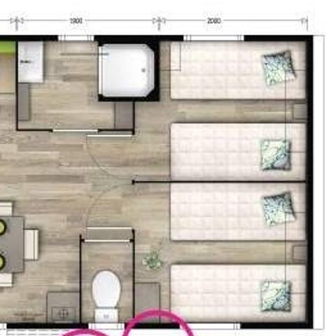 MOBILHOME 6 personnes - Mobil-home Premium -  31m² - 3 chambres