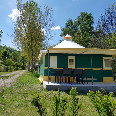 BUNGALOW TOILÉ 5 personnes - Kiwi, 2 chambres, sans sanitaires