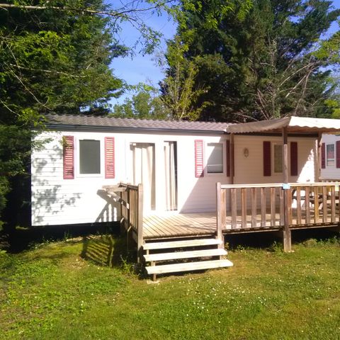 MOBILE HOME 6 people - Chênes comfort mobile home 3 bedrooms with 18m² semi-covered terrace + TV + CLIM