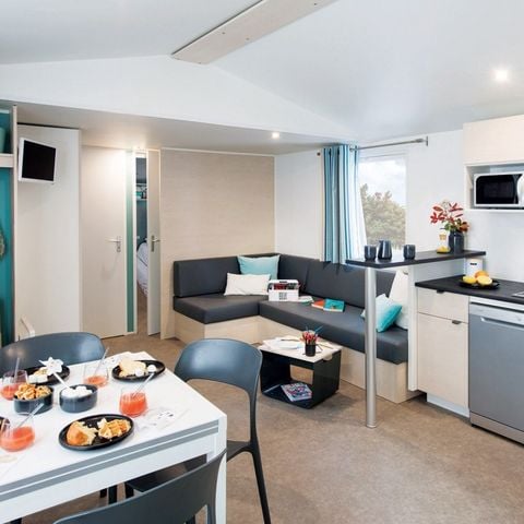 MOBILHOME 6 personnes - Mobil-home | Comfort XL | 3 Ch. | 6 Pers. | Terrasse Couverte | Clim.