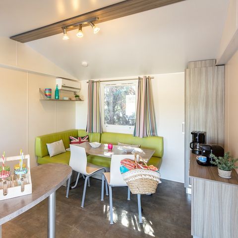 MOBILHOME 6 personas - Confort | 2 Dormitorios | 4/6 Pers | Terraza elevada | Aire acondicionado