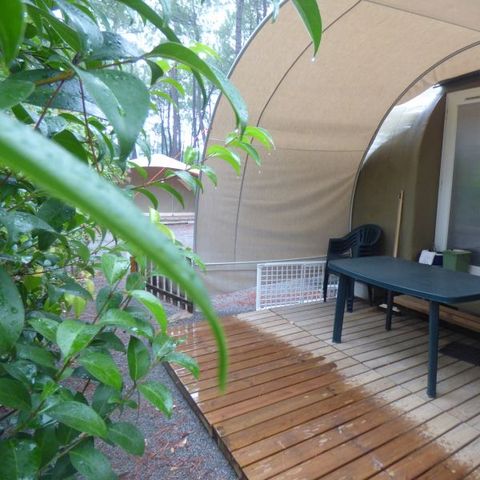 TENDA IN TELA E LEGNO 4 persone - Lodge COCO SWEET - 2 camere da letto - senza servizi igienici