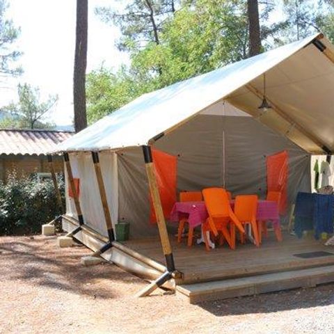 BUNGALOWTENT 5 personen - Massaï 2 kamers - zonder sanitair