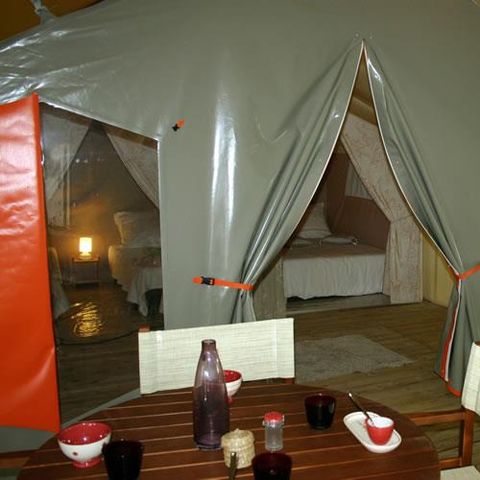 BUNGALOWTENT 5 personen - Massaï 2 kamers - zonder sanitair