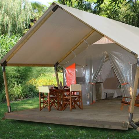 BUNGALOWTENT 5 personen - Massaï 2 kamers - zonder sanitair