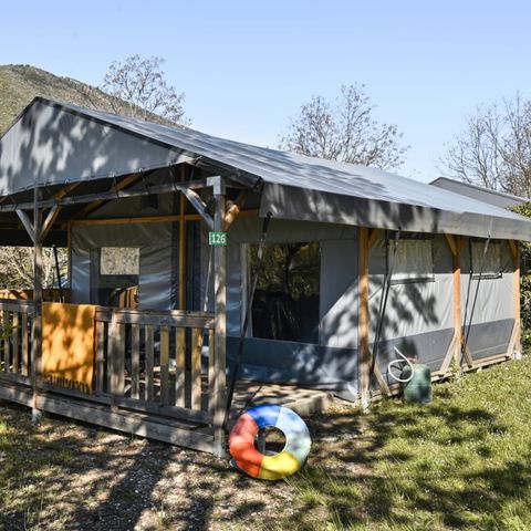 TENTE TOILE ET BOIS 4 personnes - Tente Glamping Camomille