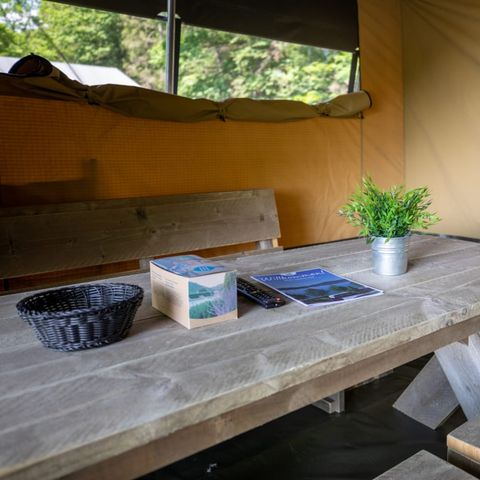 CANVAS AND WOOD TENT 6 people - Sunflower glamping tent