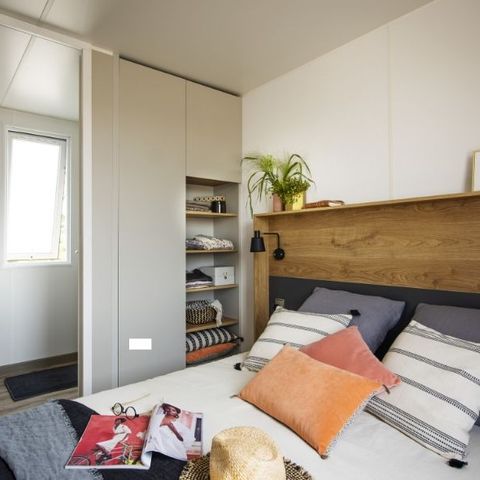 Stacaravan 4 personen - Premium 4 personen 2 slaapkamers 28m².