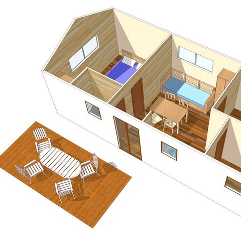 MOBILHOME 4 personas - Mobil-home | Classic XL | 2 Dormitorios | 4 Pers. | Terraza Individual