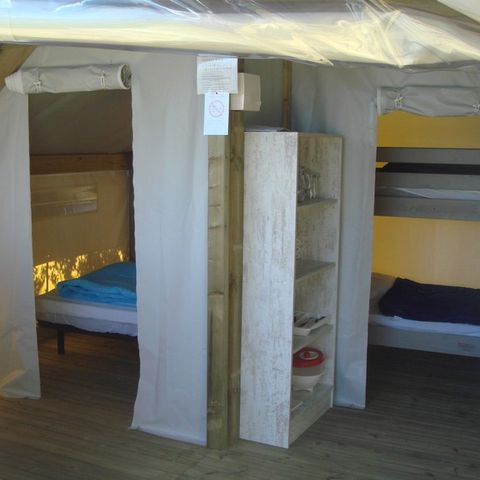 TENTE TOILE ET BOIS 4 personnes - LODGE SAHARI (sans sanitaires)