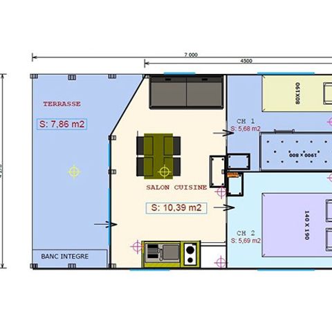 CANVAS AND WOOD TENT 5 people - LODGE SAHARI with private bathroom