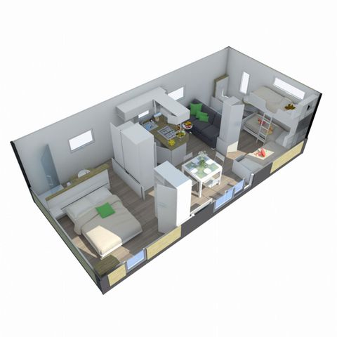 MOBILHOME 5 personas - PREMIUM TAOS 2bed 5 pers con aire acondicionado y lavavajillas