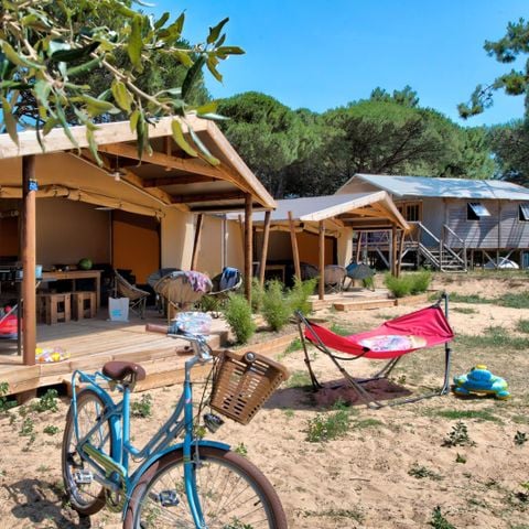 TIENDA DE LONA Y MADERA 6 personas - Cabane Algodón Confort