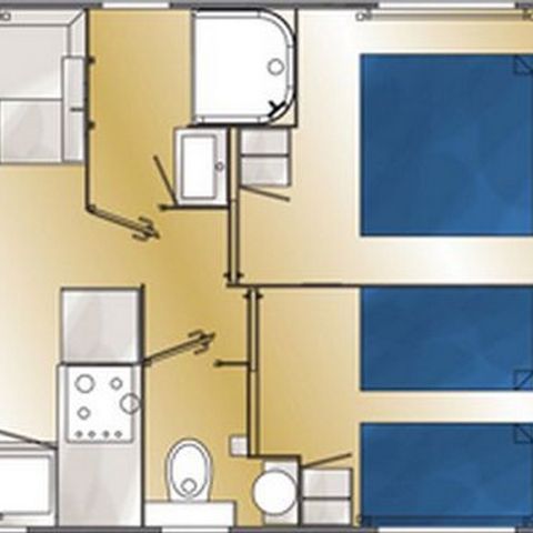 MOBILHOME 5 personas - Casa rural - Le Vue Mer Confort