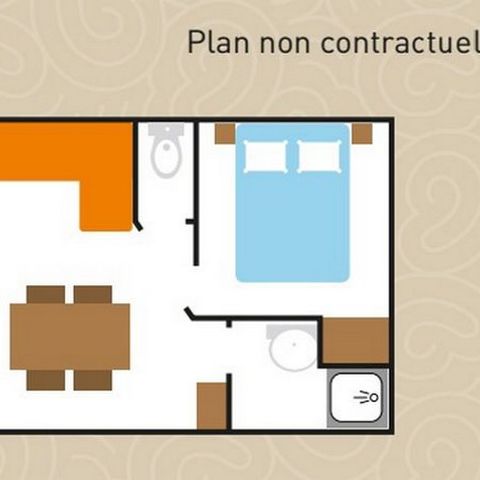 MOBILHOME 4 personnes - Cottage - Le Classique Privilège