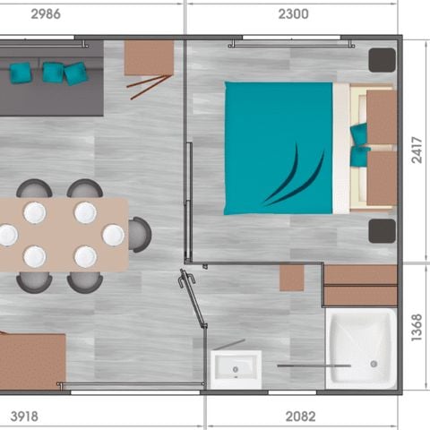 MOBILHOME 6 personnes - Cottage - Le Six Privilège