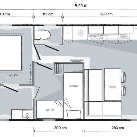 STACARAVAN 4 personen - LEVEN