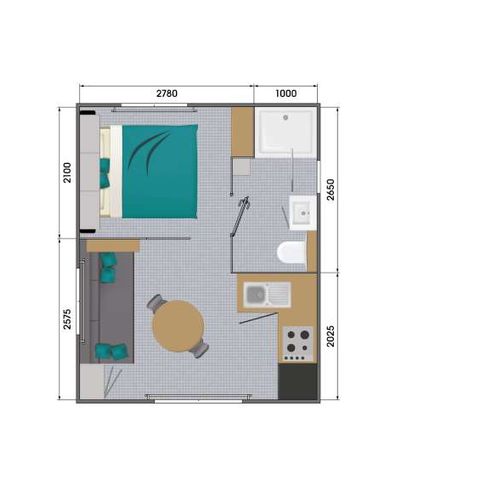 MOBILE HOME 2 people - Comfort - 1 bedroom