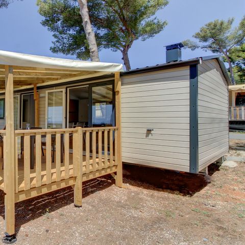 MOBILHOME 6 personnes - Comfort XL | 2 Ch. | 4/6 Pers. | Terrasse surélevée | Clim.