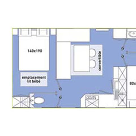 Stacaravan 6 personen - ECO