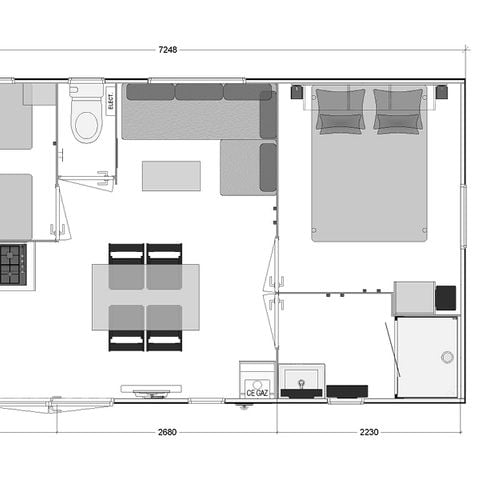 CASA MOBILE 6 persone - GRANDE COMFORT