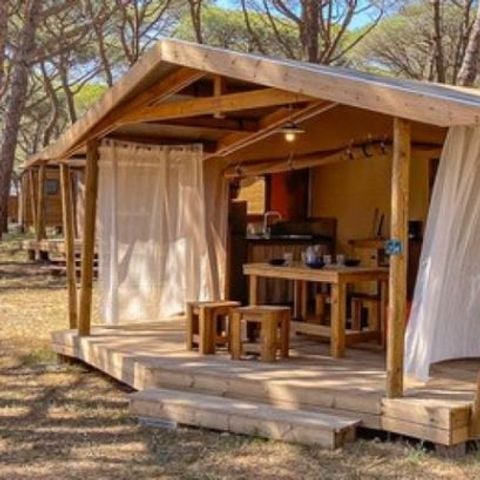 CANVAS AND WOOD TENT 4 people - LODGE without sanitary facilities