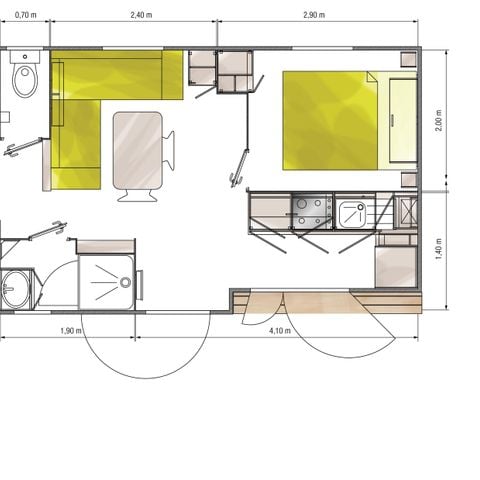 MOBILE HOME 8 people - Premium Exotic 32m² (32m²)