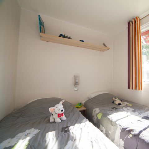 MOBILHEIM 12 Personen - Mobilheim PRESTA+ 60m² Tribu 6 Schlafzimmer 2 Badezimmer TV + Klimaanlage