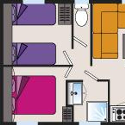 MOBILE HOME 4 people - 2 bedrooms