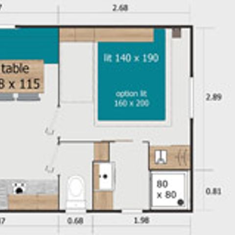 MOBILHOME 4 personas - TULIP y ORQUÍDEA