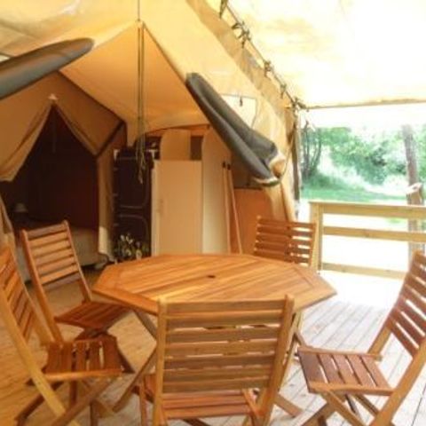 BUNGALOWTENT 4 personen - Lodge Victoria Comfort + Zonder sanitair