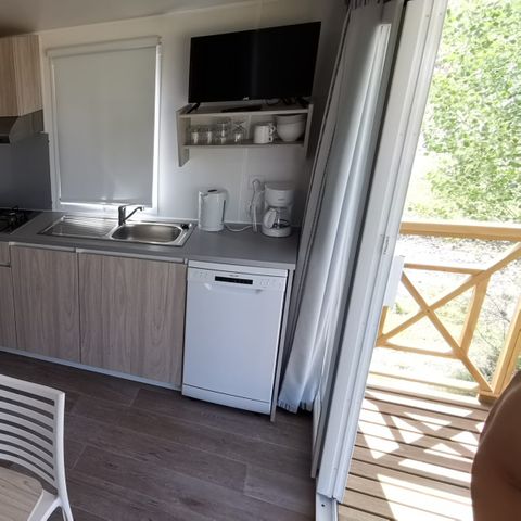 MOBILE HOME 4 people - Premium 33 m² 2 bedrooms Air conditioning, Tv, dishwasher