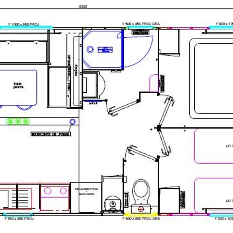 CASA MOBILE 4 persone - Premium 33 m² 2 camere da letto Aria condizionata, Tv, lavastoviglie