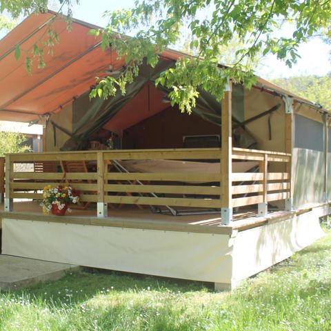 BUNGALOWTENT 5 personen - Freeflower Comfort zonder sanitair 40m².