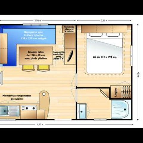 MOBILHOME 6 personas - MH2 29 m