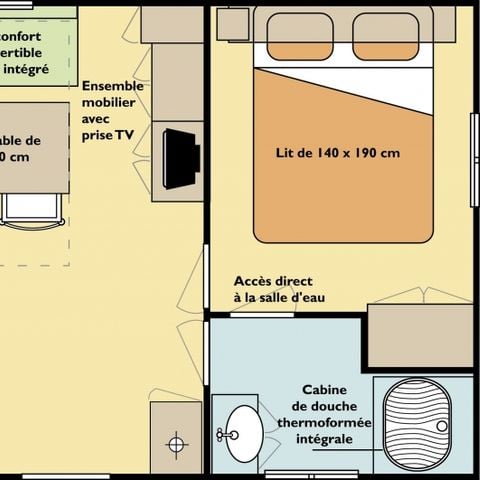 MOBILE HOME 6 people - MH2 29 sqm