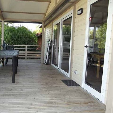 Chalet 8 personen - Chalet Prémium (35m²) met groot overdekt terras, 3 kamers