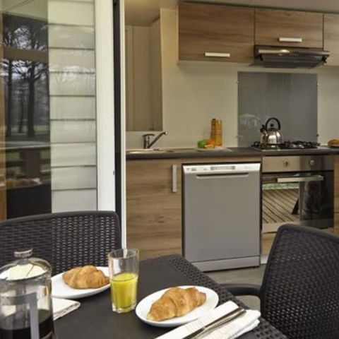 MOBILHOME 8 personas - Mobil-home | Premium | 3 Dormitorios | 6/8 Pers. | Terraza elevada | Aire acondicionado.