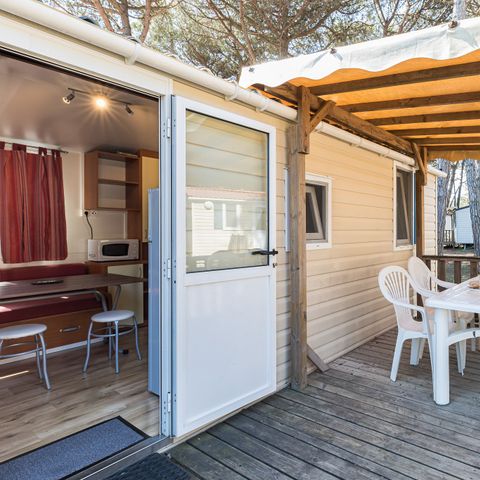 MOBILHOME 6 personnes - Classic | 2 Ch. | 4/6 Pers. | Terrasse surélevée | Clim.