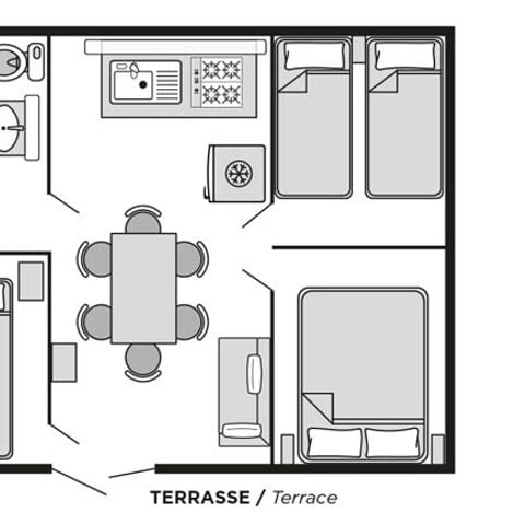 CHALET 6 persone - Samoa CLASSIC Aria condizionata