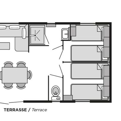 MOBILE HOME 6 people - Bahia CONFORT Air-conditioned