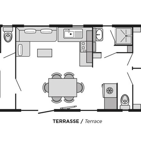 STACARAVAN 6 personen - Toscane COMFORT Airconditioning