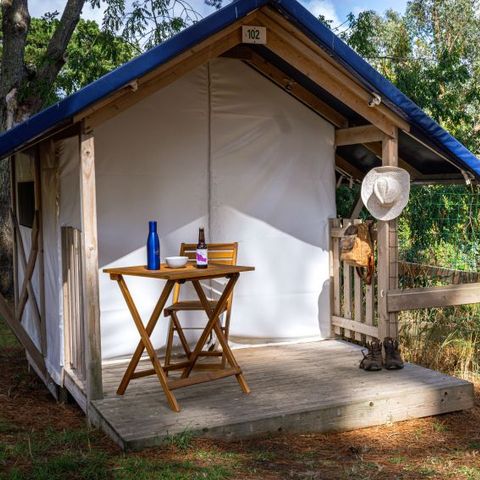 AUßERGEWÖHNLICHE UNTERKUNFT 2 Personen - Glamping "Rando Toilé" (ohne Sanitäranlagen)