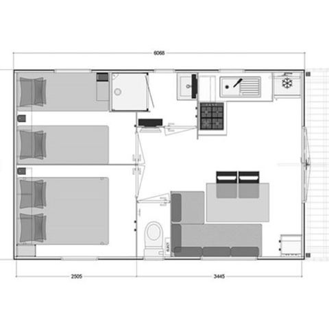 MOBILHOME 4 personnes - "Le Bordardoué - Premium"