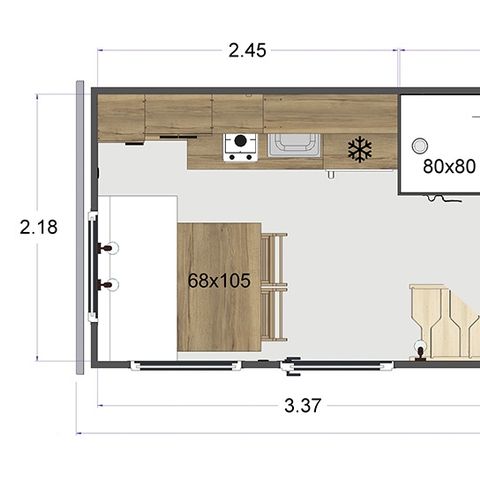 MOBILHOME 4 personnes - Tiny House 4 pers