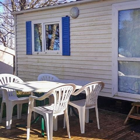 Stacaravan 4 personen - Klassiek XL | 2 slaapkamers | 4 pers. | Eenpersoons terras