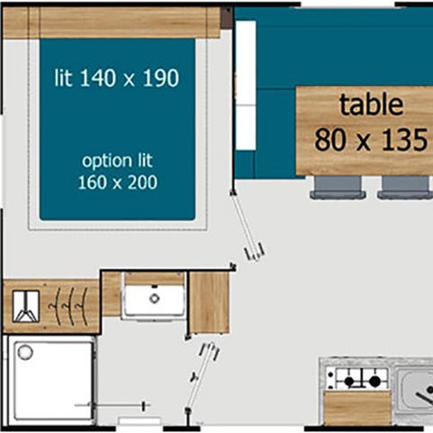 CASA MOBILE 6 persone - Casa mobile Confort Bain Nordique - 3 camere da letto