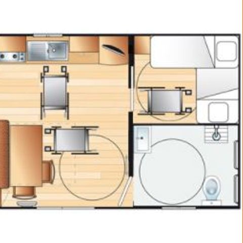 MOBILHOME 4 personnes - Confort Hélios (PMR)