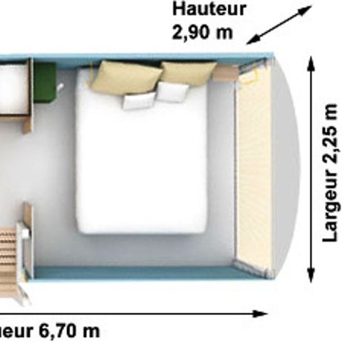 CANVAS BUNGALOW 4 people - COCO SWEET without sanitary facilities